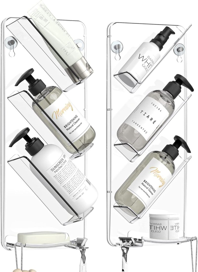 ارفف دش اكريليك انيقة بدون ثقب