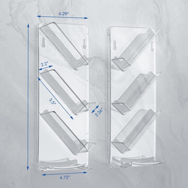 ارفف دش اكريليك انيقة بدون ثقب